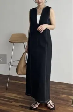 カプリシューレマージュ デニム ロングワンピース