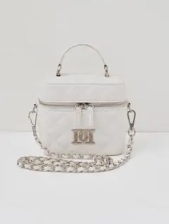 Darich シルバーパーツ キルティングスクエアミニバッグ ホワイト WHT