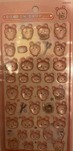 あ*ん様 ちいかわ 第2弾 ボンボンドロップシール 古本屋 かにちゃん