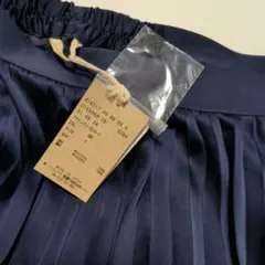 studio CLIP ネイビー プリーツスカート