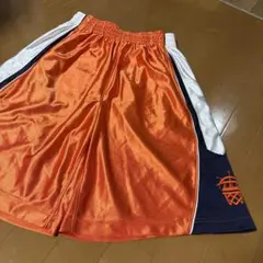 バスケットconverseパンツ オレンジ/ネイビー