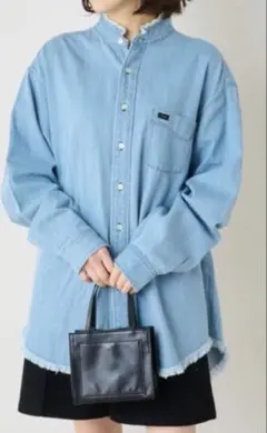 チャオパニックティピー×Leeコラボ　デニムシャツ　フリンジ