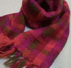 エンリココベリ ENRICO COVERI チェック柄マフラー