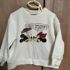 マーキーズ 100cm ミッキー ミニー プリント トレーナー