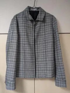 ZARA チェック柄 ジップアップジャケット パンツ　セットアップ