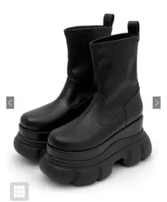 GRL 厚底スニーカーソールショートブーツ【zr1292】 24.5