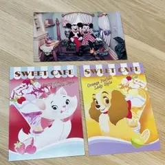 ディズニー スイートカフェ ポストカード 3枚