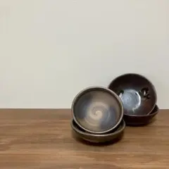 【新品未使用】和食器 鉢 4枚セット 陶器 取鉢 取皿 薩摩焼 指宿長太郎窯