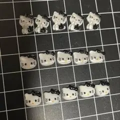 キティちゃん　黒　パーツ　15個セット