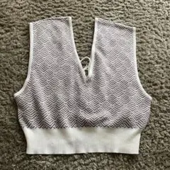 しまむら　ニットベスト　ビスチェ　2way Lサイズ