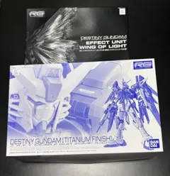 RG デスティニーガンダム［チタニウムフィニッシュ］&光の翼のサムネイル