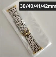 Apple Watch バンド ファー素材 犬模様 38/40/41mm 新品