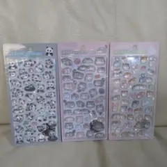 正規品 クーリア ボンボンドロップシール 動物 パンダ モルモット 3種セット