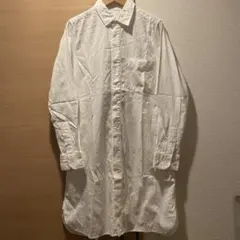 日本製【ギャルリー ヴィー】製品洗い加工スモックロングシャツ ワンピチュニックのサムネイル