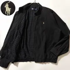 ブラックウォッチ✨ポロラルフローレン スウィングトップ チンスト ポニー M