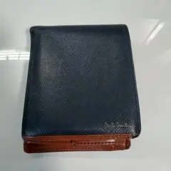 Paul Smith 二つ折り財布 ネイビー×ブラウンのサムネイル