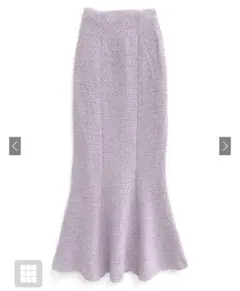 ラメスパンコールツイードマーメイドスカート［dk1282］