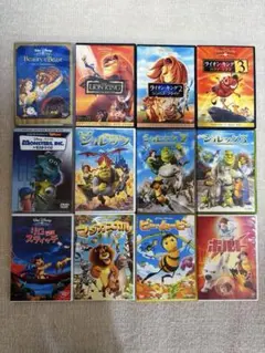 ジブリ、ディズニー、ドリームワークスなど子供向けDVD まとめ売り