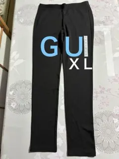 ＧＵ　黒 レギンス パンツ　ＸＬ　薄手素材