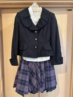値下げ【美品】メゾピアノ フォーマルスーツ　120 冠婚葬祭