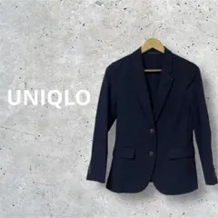 ユニクロ 感動ジャケット ネイビー S 洗える 2ボタン 快適ストレッチ