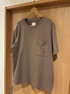 CURLY & Co. ポケットTシャツ ブラウン サイズ3 日本製のサムネイル