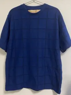 nano universeネイビー チェック TシャツS