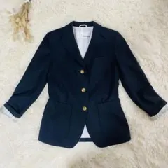 美品✨Whim Gazette 金ボタン テーラードジャケット　紺ブレザー