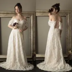 【値下げ中】バッククロス✼オフショルダー ウェディングドレス