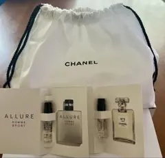 シャネル　CHANEL ホワイト 巾着ポーチ 香水サンプルセット