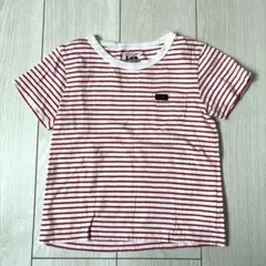 Lee 赤と白ボーダー Tシャツ 半袖