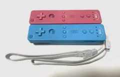 Wiiリモコン2個セット（モーションプラス内蔵）ストラップ付き