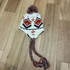 ロキシー　ポンポン付きニット帽