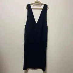 アースミュージックアンドエコロジー ネイビー ジャンパースカート Mサイズ