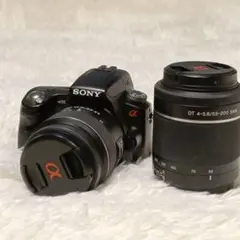 SONY α55 18-55 レンズ付　動作品　充電器　シャッター僅か5006枚 SONY α55 18-55 レンズ付 動作品 充電器 シャッター僅か5006枚 - メルカリ