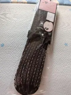 しまむら　m♡petit クロミ　縦レース　リボン付き　オーバーニーハイソックス
