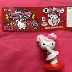 ハローキティ フィギュア PEACH JOHNコラボ　チョコエッグ2019年レア
