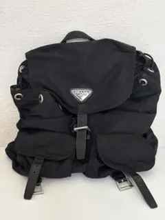 PRADA プラダ ナイロン リュック バックパック 三角ロゴ ブラック 正規品