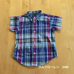 Ralph Lauren チェックシャツ 24M 半袖