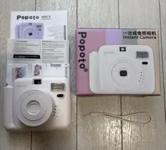 popotoチェキ インスタントカメラ ホワイト