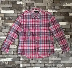 TOMMY HILFIGER スリムフィット 長袖シャツ ピンク　XL