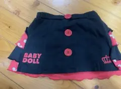 BABYDOLL ミッキー柄 フリルスカート 100