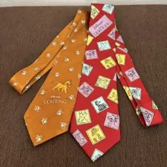 ディズニー ライオンキング シンバ ラフィキ ビンテージ ネクタイ