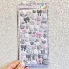 ふわふわドロップシール　ふわどろ　しろくろふわふわ　フワフワドロップ　正規品