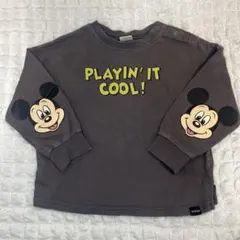 Disney ミッキーマウス 長袖Tシャツ 95cm フタフタ バースデイ