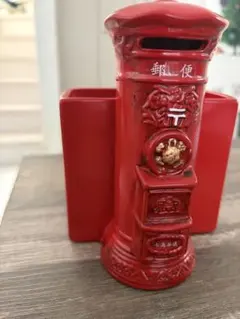 非売品】昭和レトロ 特大 郵便ポスト型 貯金箱 高さ約30cm - メルカリ