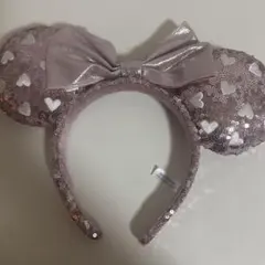 ディズニー ハート型スパンコールカチューシャ