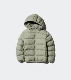 ユニクロ キッズ ダウン カーキ 150