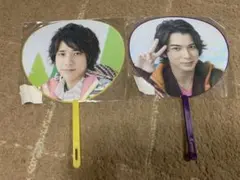 まとめ売り ジャニーズ(Smile-up) 嵐 二宮＆松本ミニうちわ おまけつき