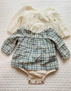 ベビーギャップ　2枚セット　ロンパース　ワンピース　60